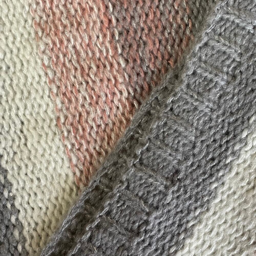 BCBGeneration Scarf Cowl Infinity Multicolored Pink White Gray